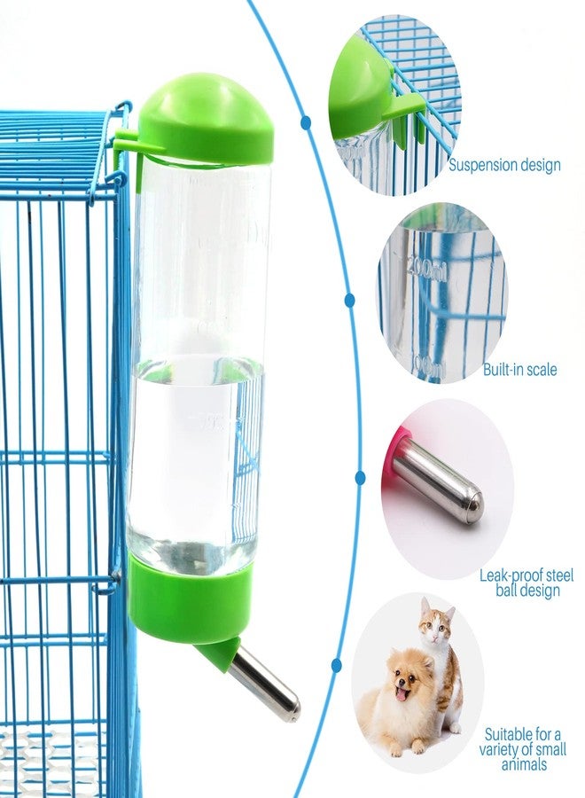 NAOEDEAH 2 Pack 16 oz Guinea Pig Water Bottle no Drip for Cage no Leak Rat Small Animal Hamster Rabbit Water Bottle Attaches to Cage Bunny Water Dispenser,Ship by Random Color - Image 4